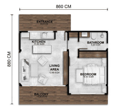 khao lak tiny house floor plan